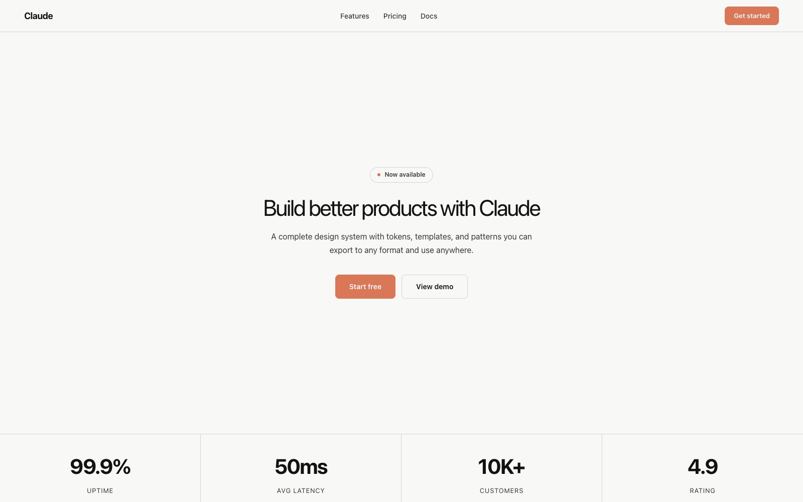 Claude AI interface with warm parchment tones